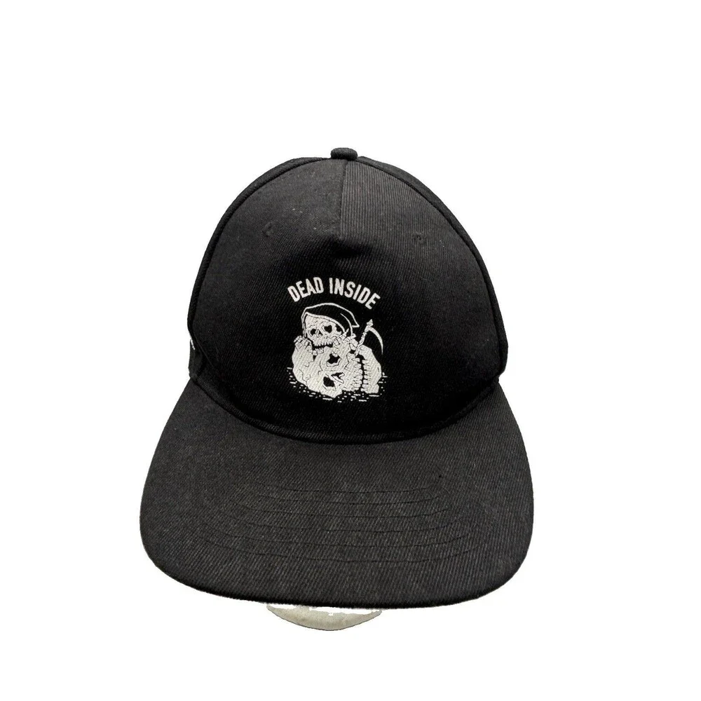 Lurking Class by Sketchy Tank Hat Dead Inside Grim Reaper Black Snapback Cap